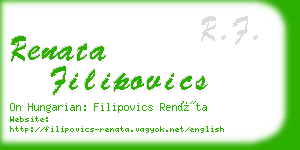 renata filipovics business card